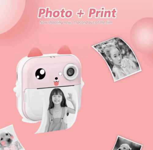 Uşaqlar üçün kamera foto kağızı ilə Children Digital Print Camera Q-5 Blue